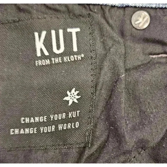 KUT From The Kloth Womens Chrissie Straight Leg Distressed Jeans Fray Size 6 - Picture 11 of 11